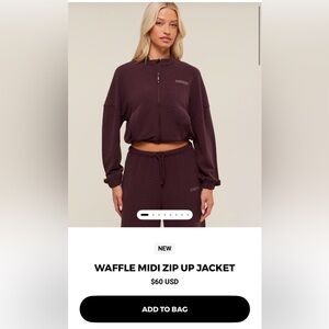 Gymshark Waffle Zip Up